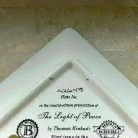 Thomas Kinkade First Edition Plate “A Light in the Dark” The Bradford Exchange - Picture 17 of 17